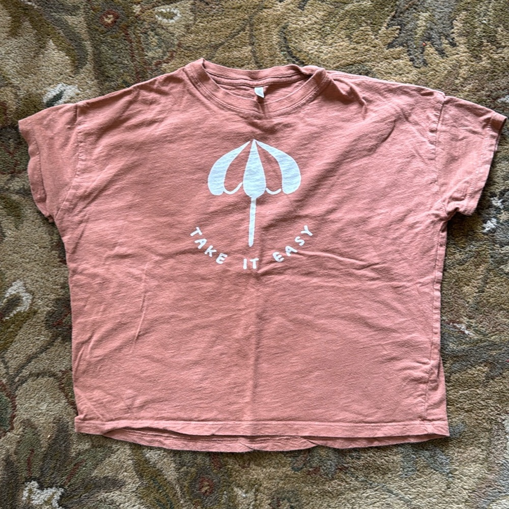Rylee and Crew take it easy boxy tee